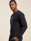 Men's Dark Grey Vertical MASCLN Print Sweatshirt