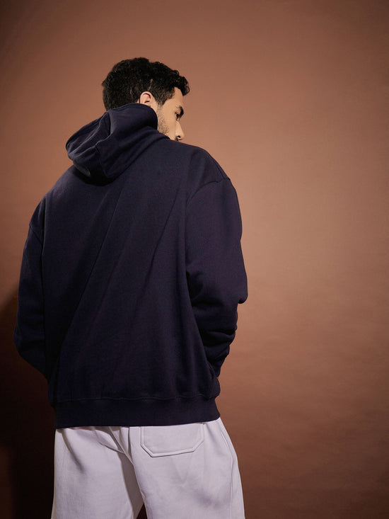 Men Navy Oakland Oversized Hoodie