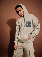 Men Taupe New Day Oversized Hoodie