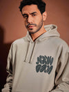 Men Taupe New Day Oversized Hoodie