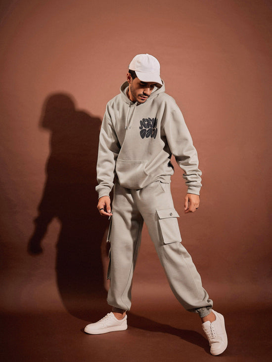 Men Taupe New Day Oversized Hoodie