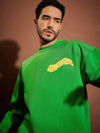 Men Green Companions Oversized Sweatshirt