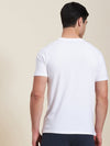 Men White Box Pocket Regular T-Shirt