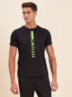 Men Black LIMITLESS Dry Fit T-Shirt