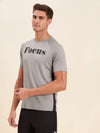 Men Grey FOCUS Dry Fit T-Shirt