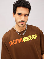 Unisex Brown Carinho Oversized T-Shirt