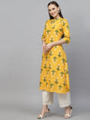 Women's Floral Printed A-Line Kurta