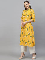 Women's Floral Printed A-Line Kurta