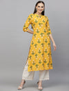 Women's Floral Printed A-Line Kurta