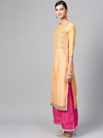 Solid Embroidered Kurta