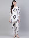 Women's Floral Print Cotton Night Suit Set