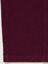 Girls Maroon Flared Corduroy Parallel Trousers