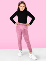 Girls Pink Skinny Fit Corduroy Jegging