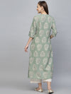 Women's Printed Rayon A-Line Kurta