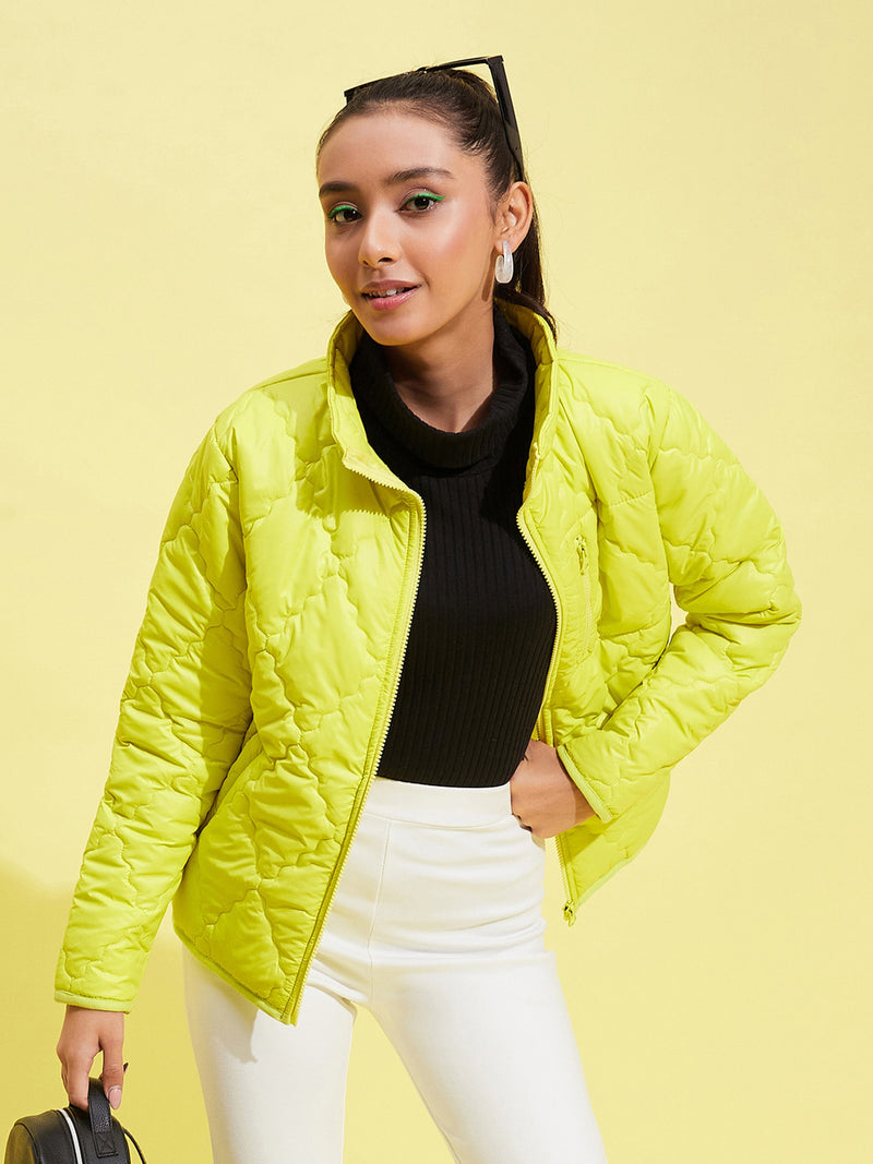 Buy Girls Jacket NEON GREEN Colour Size (M) 38 at Amazon.in