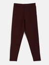 Girls Burgundy Basic Jeggings