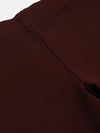 Girls Burgundy Basic Jeggings