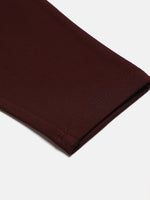 Girls Burgundy Basic Jeggings