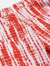 Girls Red & White Tie-Dye Leggings