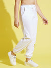 Girls White Fleece Cool Girl Foil Print Joggers