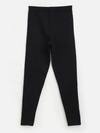 Girls Black Zipper At Hem Jegging