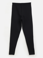 Girls Black Zipper At Hem Jegging