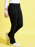 Girls Black Bell Bottom Pants