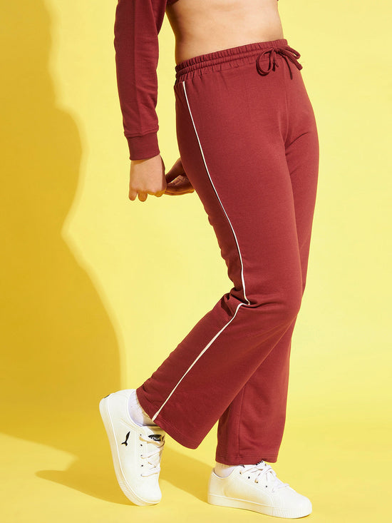 Girls Rust Terry Track Pants