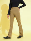 Girls Brown Bell Bottom Pants