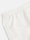 Girls White Terry Solid Shorts