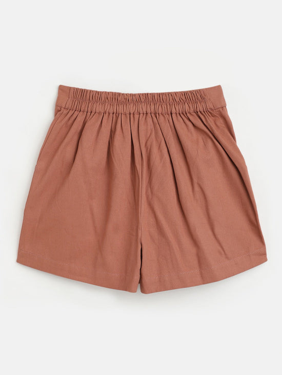 Girls Coral Twill Skorts