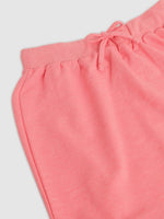 Girls Neon Pink Terry Mini Skirt