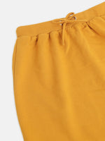 Girls Mustard Terry Mini Skirt