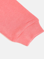 Girls Neon Pink Terry Sweatshirt