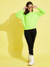 Girls Neon Green Terry Sweatshirt