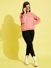 Girls Peach Terry Sweatshirt