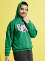 Girls Green Fleece BRATZ Oversize Hoodie