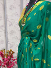 Sareemall Teal Green Woven Women Saree
