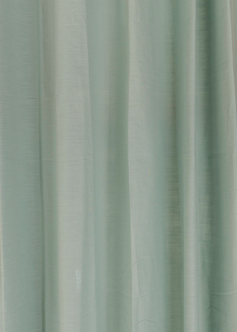 Nile Blue Cotton Curtain (Single piece) - Window