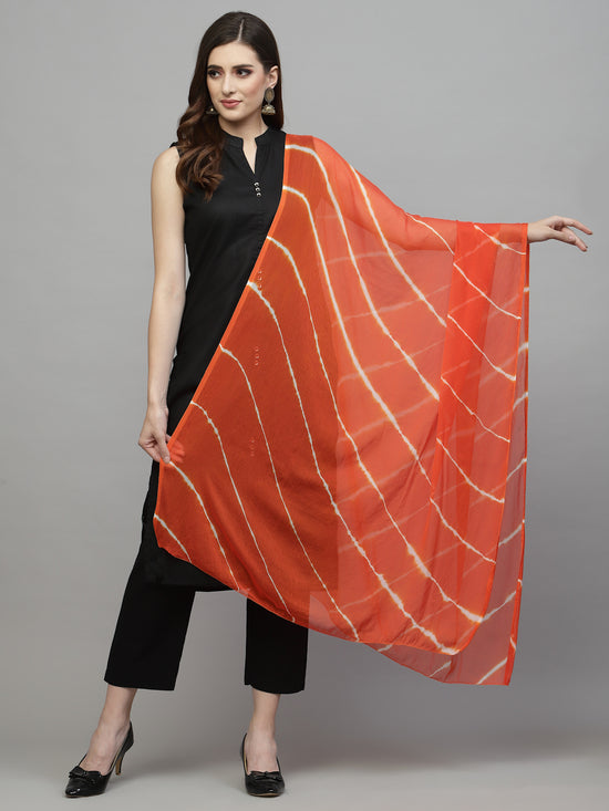 Women's Lehariya Printed Chiffon Dupatta