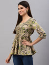 Women's Floral Printed Cotton Top