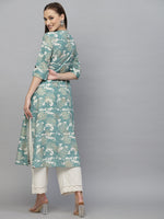 Women's Printed Rayon A-Line Kurta