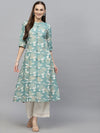 Women's Printed Rayon A-Line Kurta