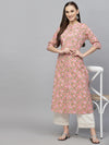 Women's Printed Cotton A-Line Kurta