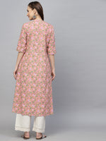 Women's Printed Cotton A-Line Kurta