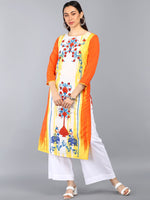 Ahika PolyCrepe Printed Kurta