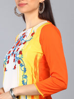 Ahika PolyCrepe Printed Kurta