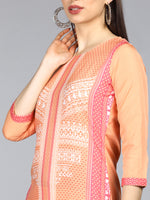 Ahika PolyCrepe Printed Kurta