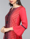 Ahika PolyCrepe Printed Kurta