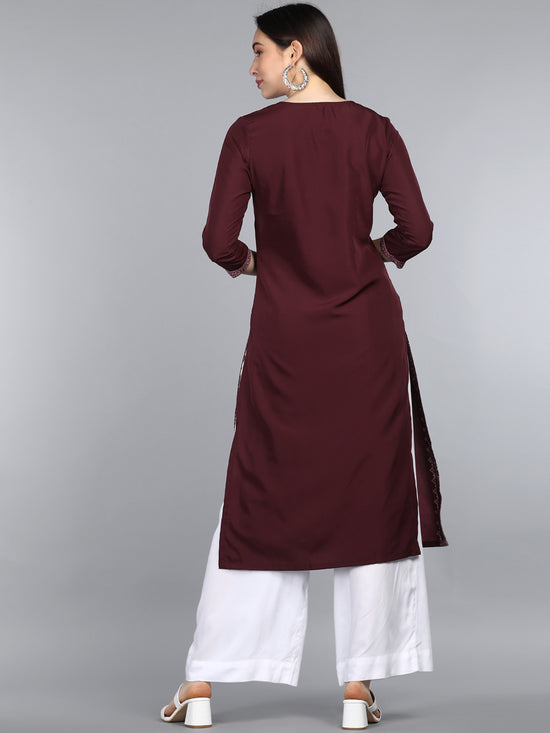 Ahika PolyCrepe Printed Kurta